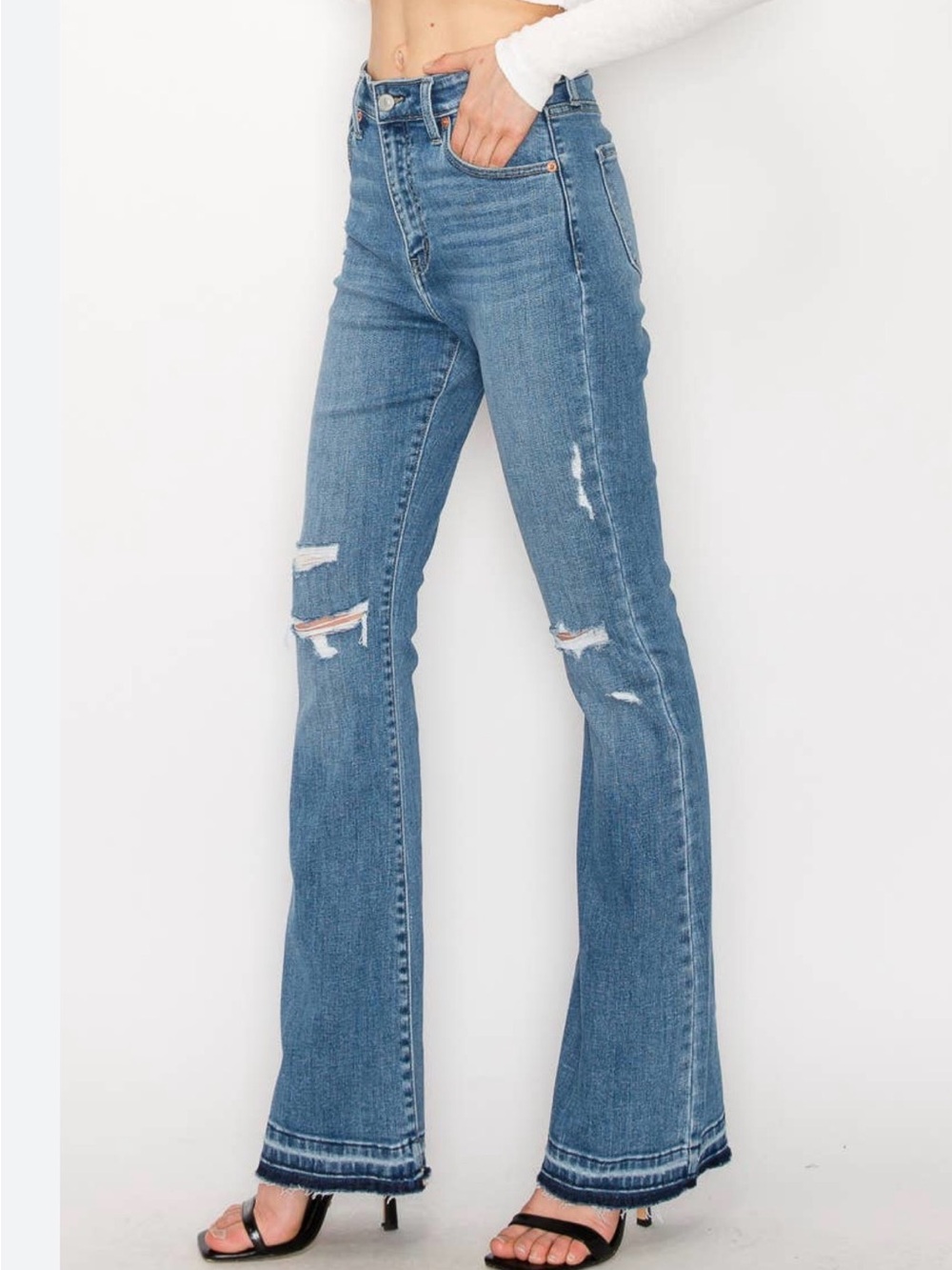 Berkshire Light Blue Distressed Skinny Jeans